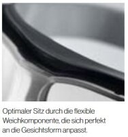 uvex Vollsichtbrille carbonvision schwarz-grau 9307375
