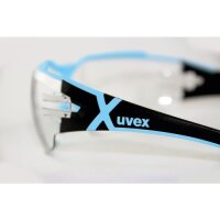 Uvex Schutzbrille pheso cx2 Bügelbrille 9198237 in schwarz/weiß