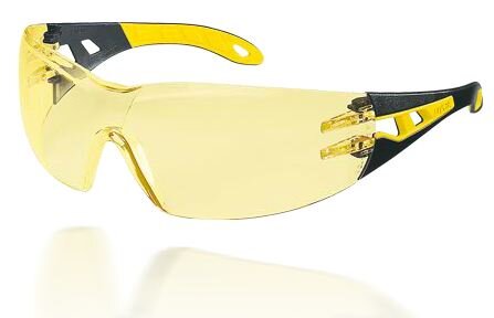 uvex Schutzbrille pheos Bügelbrille 9192385 schwarz gelb