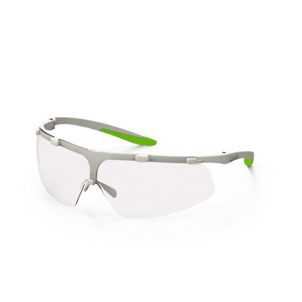 uvex Schutzbrille super fit 9178315 Bügelbrille in weiß/lime