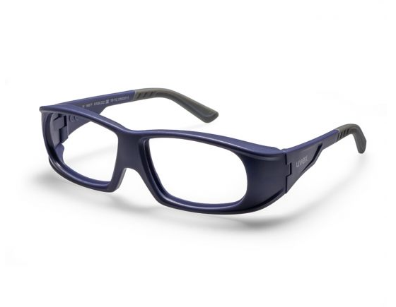 Uvex RX cb 5580 Schutzbrille mit Sehstärke in dunkelblau/grau Scheibe 57mm