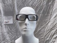 Uvex RX cb 5581 Schutzbrille mit Sehstärke in dunkelrot/grau Scheibe 58mm