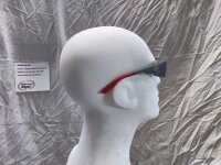 Uvex RX cb 5581 Schutzbrille mit Sehstärke in dunkelrot/grau Scheibe 58mm