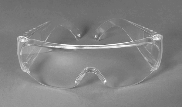 Einfache Spritzschutzbrille TVS klar