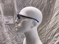 Uvex RX cd 5514 Schutzbrille mit Sehstärke in schwarz/blau Scheibe 53mm