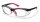 Uvex RX cd 5514 Schutzbrille mit Sehstärke in schwarz/rot Scheibe 55mm Einstärke für die Ferne Polycarbonat inkl. Kratzfestbeschichtung