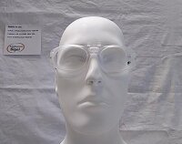 Uvex RX cd 5505 Schutzbrille mit Sehstärke flip-up Polarisationsfilter in kristall matt/grün Scheibe 57mm