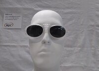 Uvex RX cd 5505 Schutzbrille mit Sehstärke flip-up Polarisationsfilter in kristall matt/grün Gleitsicht Kunststoff CR39 Hochbrechendes Material 1,6 inkl. Kratzfestbeschichtung