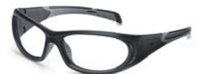 Uvex RX sp 5510 Schutzbrille mit Sehstärke in schwarz matt/hellgrau Scheibe 62mm