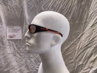 Uvex RX sp 5510 Schutzbrille mit Sehstärke in mattschwarz/orange Scheibe 62mm