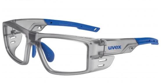 Uvex RX cd 5522 Schutzbrille mit Sehstärke in transluzent-grau/blau Scheibe 58mm