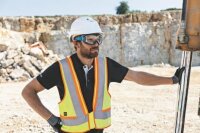 Uvex RX goggle 9501 Schutzbrille mit Sehstärke in anthrazit/blau Scheibe 61mm