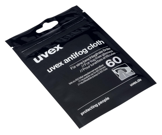Uvex Anti-Fog Cloth Tuch zur Oberflächenbehandlung von Brillengläsern (1 Stück)