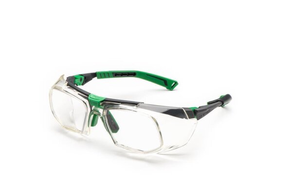 Univet Technical 5X1 RX Schutzbrille mit Sehstärke grün-dunkelgrau