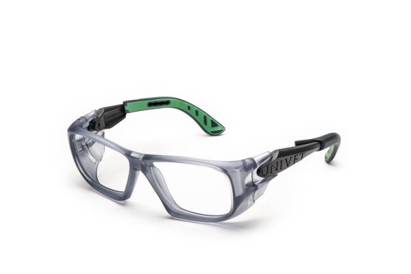 Univet Technical 5X9 Schutzbrille mit Sehstärke gun metallic-vespa grün