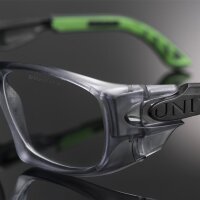 Univet Technical 5X9 Schutzbrille mit Sehstärke gun metallic-vespa grün