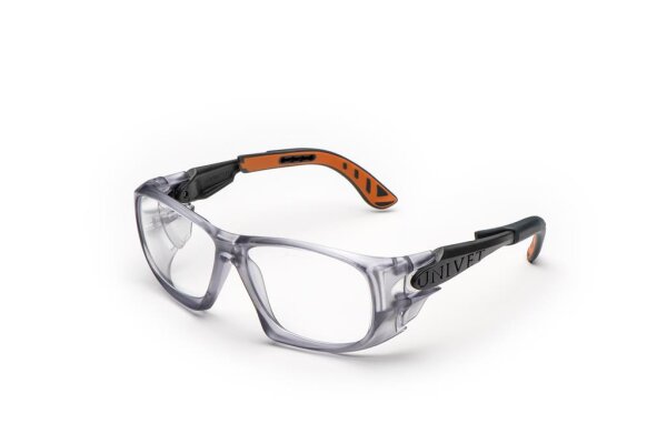 Univet Technical 5X9 Schutzbrille mit Sehstärke gun metallic-orange
