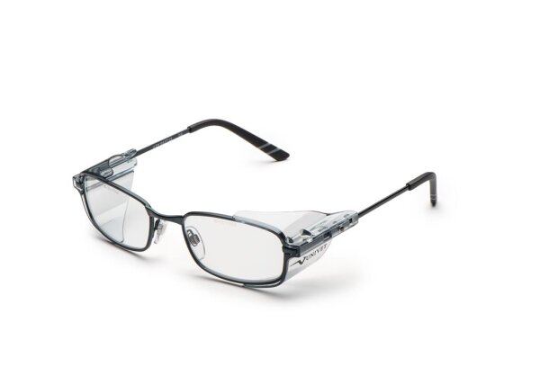 Univet Metall 53605 Schutzbrille mit Sehstärke hellblau metallic-schwarz