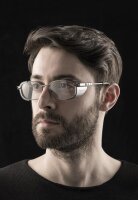 Univet Metall 53606 Schutzbrille mit Sehstärke grau metallic-schwarz Scheibe 54mm