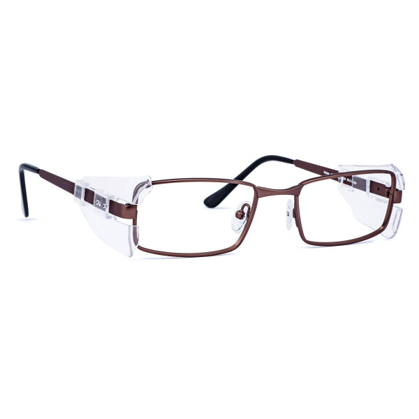 Infield Vision M 8000 Schutzbrille mit Sehstärke braun Scheibe 57mm