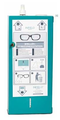 Infield Brillenreinigungsstation - komplett
