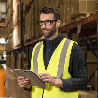 Bollé Safety Spicy Schutzbrille mit Sehstärke Schwarz/Grün K4 53/19