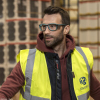 Bollé Safety Spicy Schutzbrille mit Sehstärke Schwarz/Blau K4 53/19