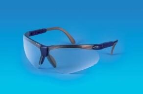 Leipold und Döhle STYLE BLACK Schutzbrille, EN 166F, UV-Schutz 400 farblose PC-Sichtscheiben, verstellb. Bügel, opt. Gütekl. 1