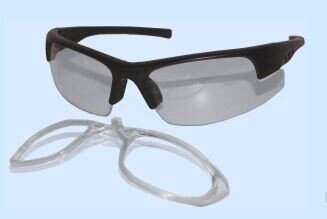 UPIXX CLICK & BLICK Schutzbrille incl. Einsatz für Korrektionsgl. F, glasklar, PC 2 mm kratzfest, antifog