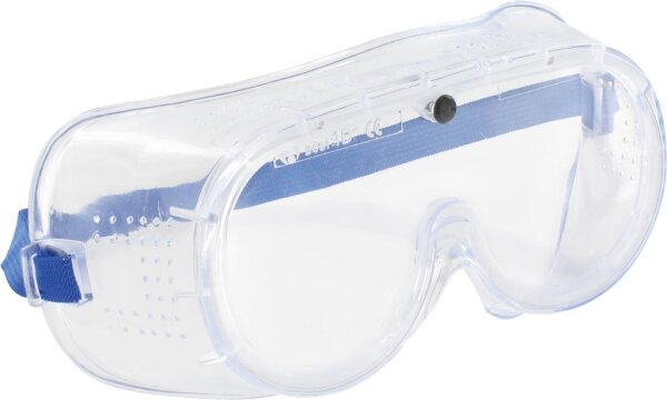 Triuso Schutzbrille, klar, direkte Belüftung, seitlicher Schutz